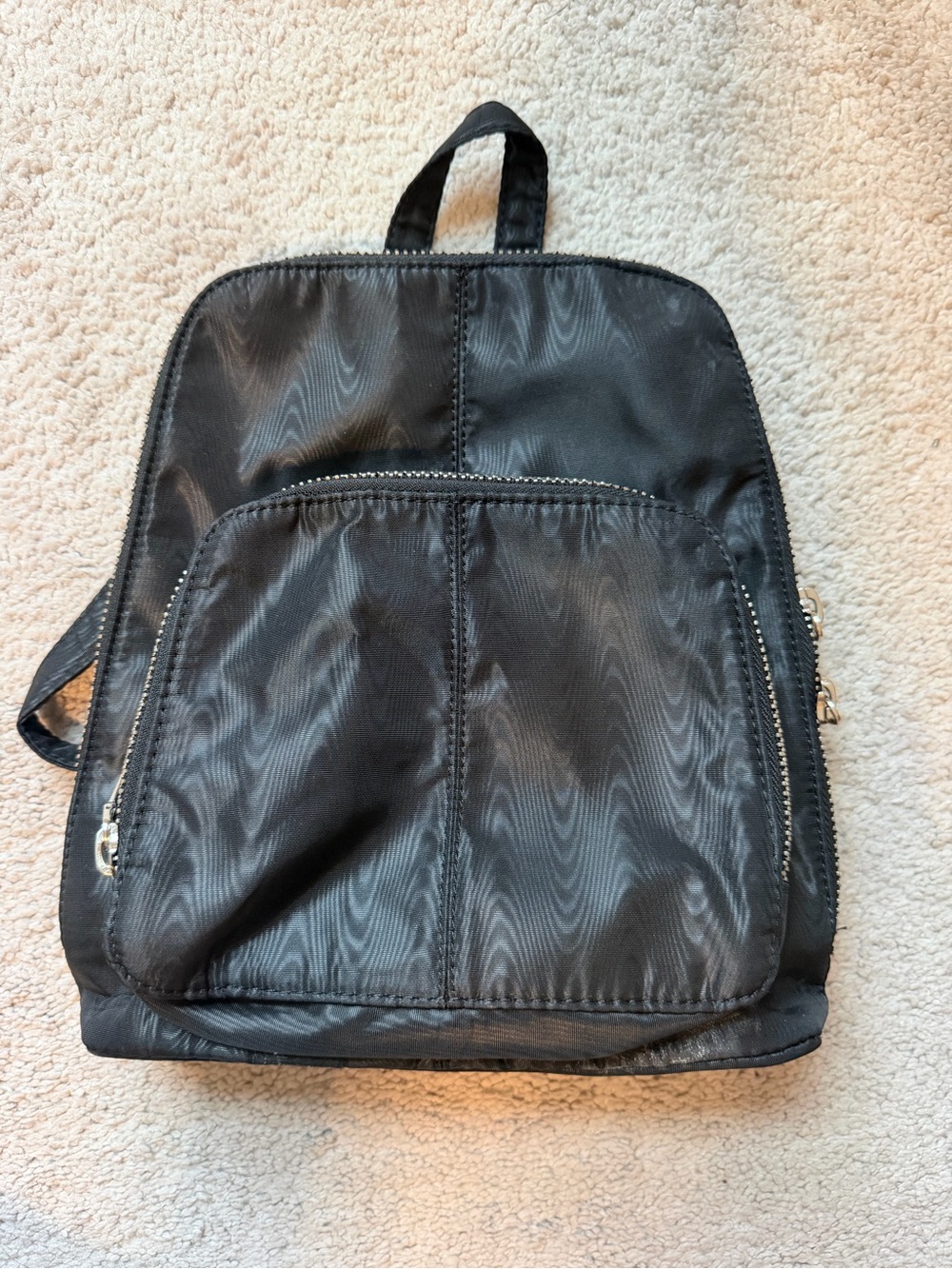 Topshop Black Nylon Backpack